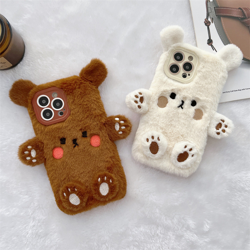 Phone Cases Popular - Coque de téléphone antichoc en peluche