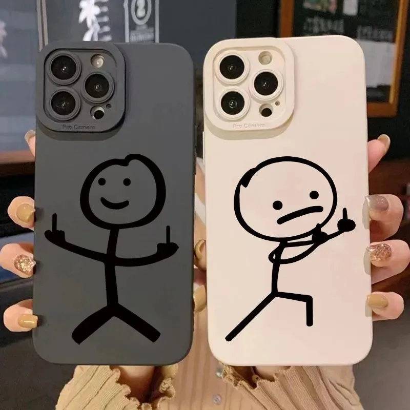 Phone Cases Cute Iphone 14 - Coque de téléphone en silicone mat