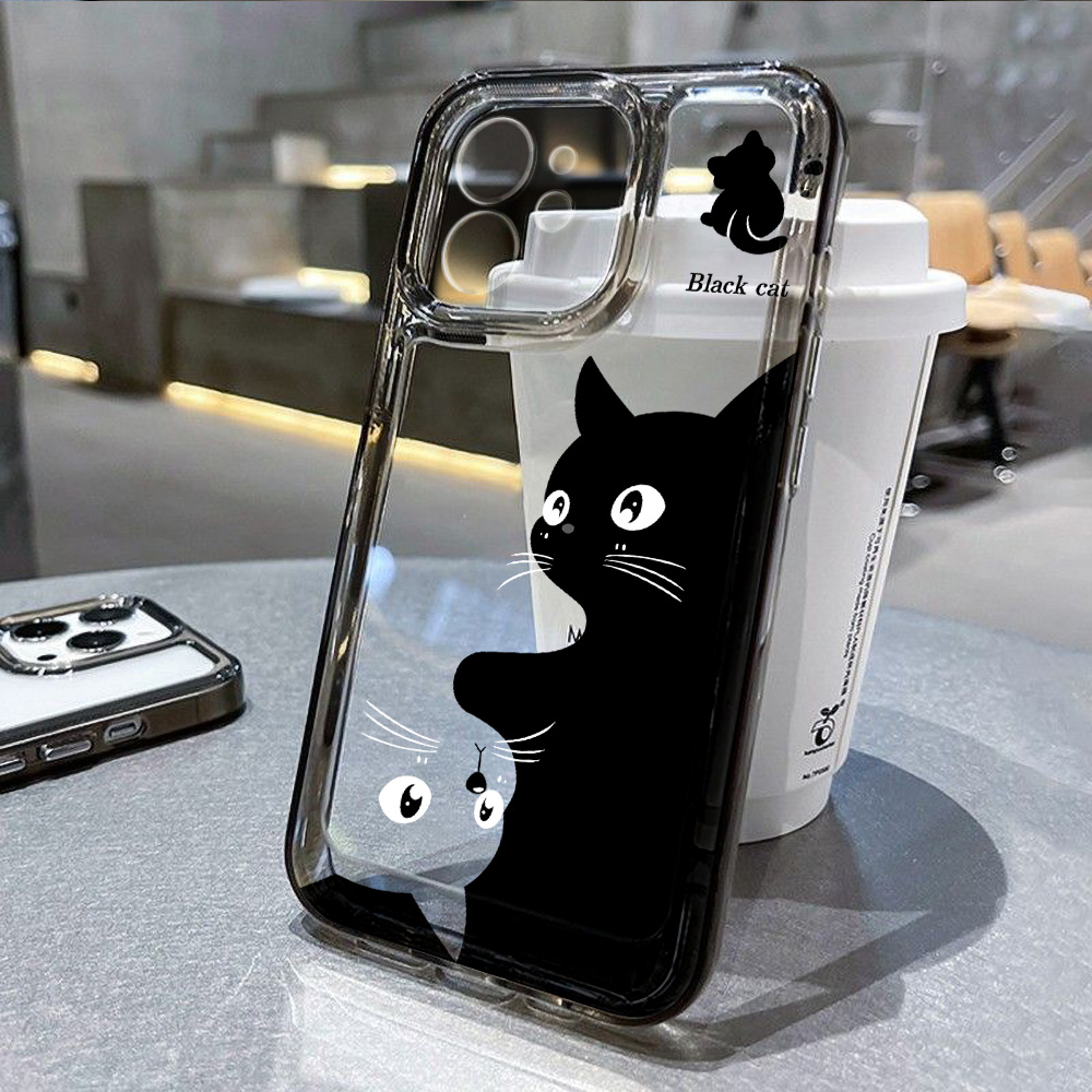 Phone Cases Cute Iphone 14 - Coque de téléphone en silicone transparente