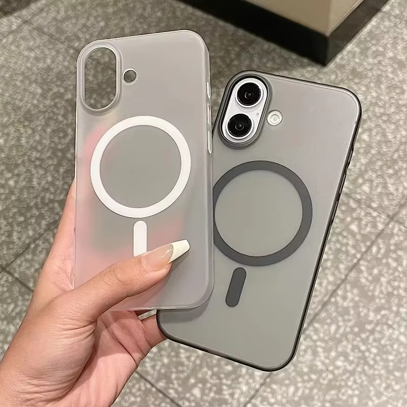 Phone Cases Quality - Coque transparente mate pour Magsafe, compatible