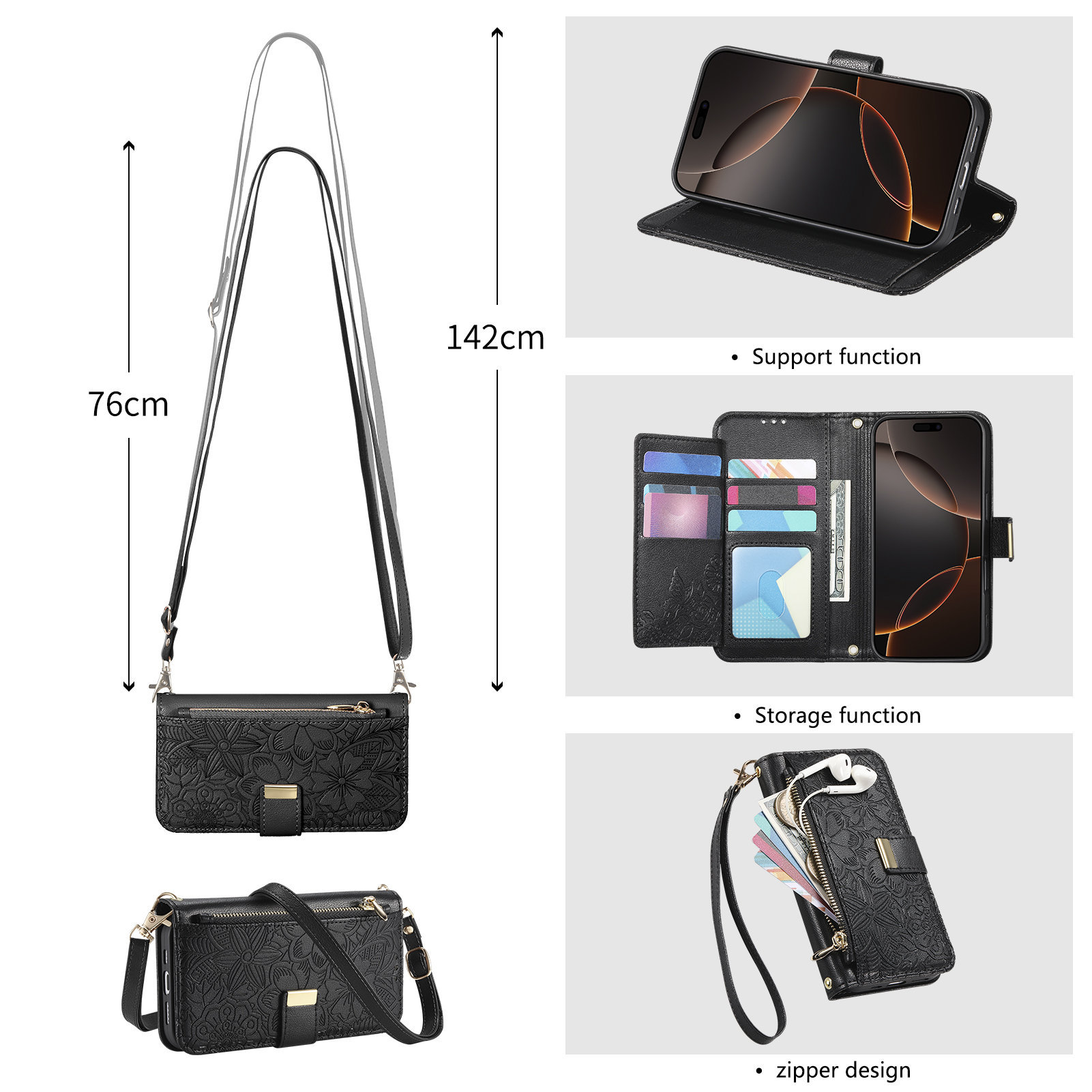 Étui portefeuille à rabat en c - Phone Cases With Card Holder avis et prix